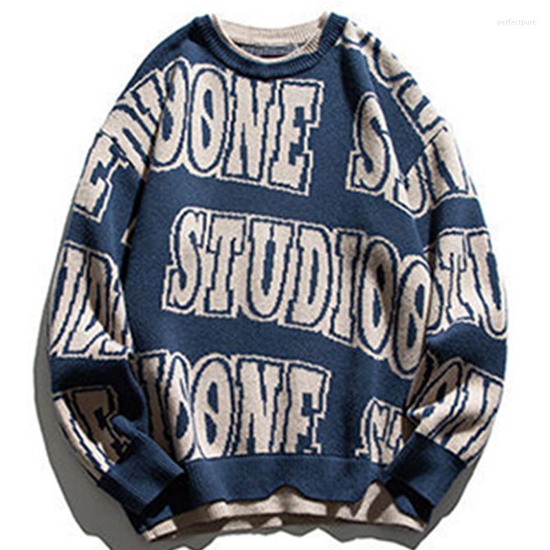 Men's Sweaters Korean Style Vintage Sweater Men Winter Letter Printing Fake Two Piece Loose Pullover Knit Round Neck Couples Oversized Perf2, Black
Men's Sweaters Korean Style Vintage Sweater Men Winter Letter Printing Fake Two Piece Loose Pullover Knit Round Neck Couples Oversized Perf2, Black