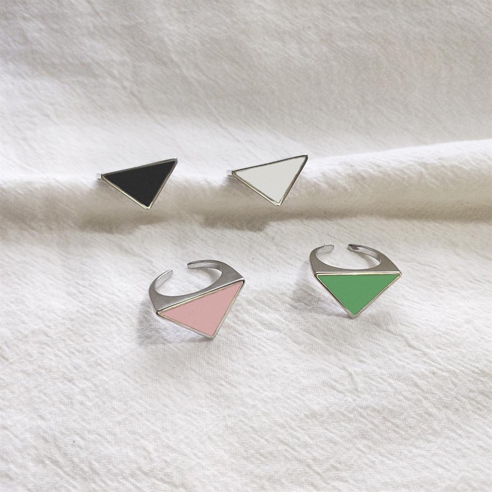 New Inverted Triangle Opening Rings Black White Green Pink Letter P Brass for Women Fashion Jewelry262B
New Inverted Triangle Opening Rings Black White Green Pink Letter P Brass for Women Fashion Jewelry262B
