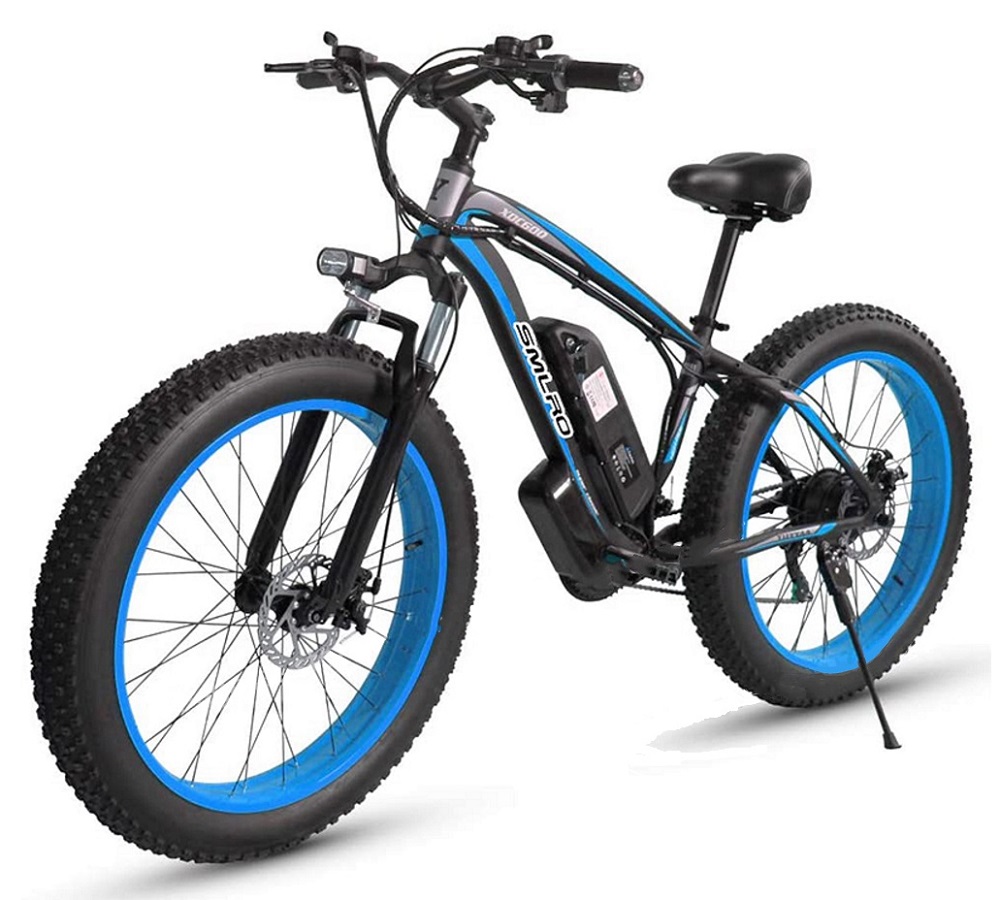 Smlro XDC600 Electric bicycle 4.0Fat tire 21 Speeds 26 Inch 48V 500W Electric Bike SHIMANO speed Beach E-Bike For Adult