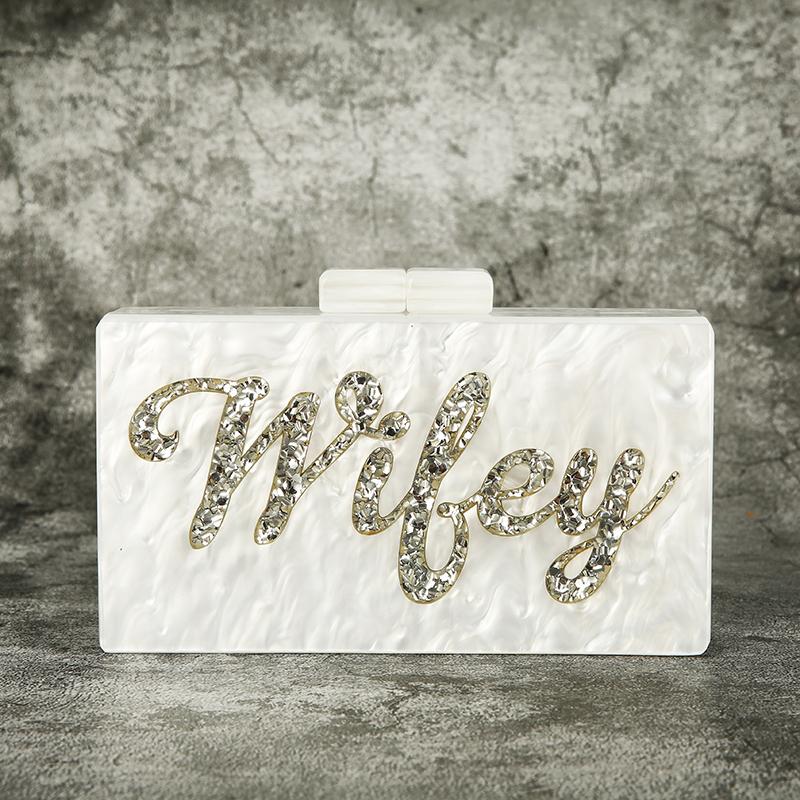 Evening Bags Letter Wifey Vintage Handmade Acrylic Purse Box Clutches Name Shoulder Traps Holiday Beach Crossbody Messengers HandbagEvening, 120 cm o chain
Evening Bags Letter Wifey Vintage Handmade Acrylic Purse Box Clutches Name Shoulder Traps Holiday Beach Crossbody Messengers HandbagEvening, 120 cm o chain