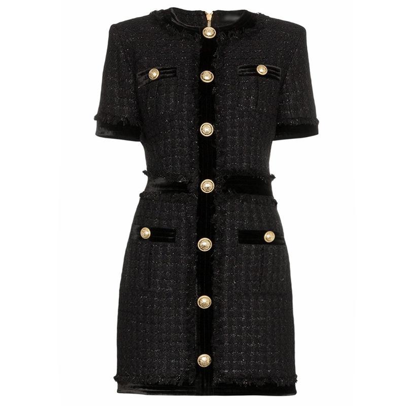 Casual Dresses Maje Hoydsn 2022 Wool Stitched Velvet Short Sleeved Skirt Rivet Buckle Heavy Industrial Pocket Buttock DressCasual, Black
Casual Dresses Maje Hoydsn 2022 Wool Stitched Velvet Short Sleeved Skirt Rivet Buckle Heavy Industrial Pocket Buttock DressCasual, Black
