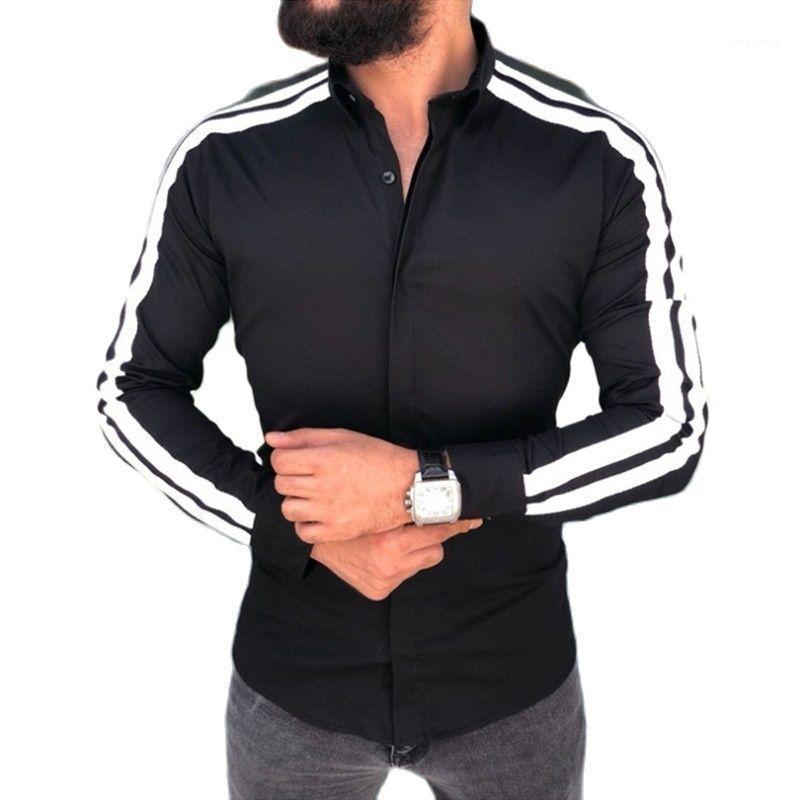 Men' Long-sleeved Personality Pull Strip Printing Fashion Casual Shirt Shirts, Black
Men' Long-sleeved Personality Pull Strip Printing Fashion Casual Shirt Shirts, Black