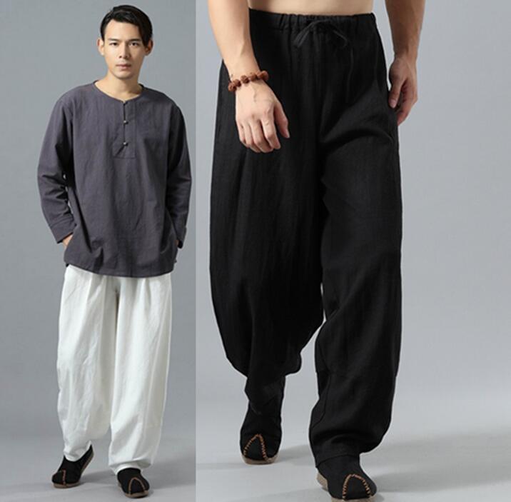 Men's Pants Chinese Style Personality Mens Linen Trousers Pantalones Hombre Flax Harem For Men Pantalon Homme Loose StraightMen's, Black
Men's Pants Chinese Style Personality Mens Linen Trousers Pantalones Hombre Flax Harem For Men Pantalon Homme Loose StraightMen's, Black