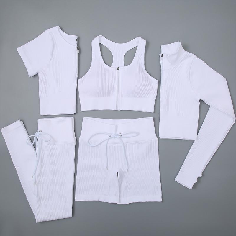 Yoga Outfit 2/3/5PC Women's Tracksuit Seamless Set Workout Sportswear Gym Clothing High Waist Leggings Fitness Sports Suits SetYoga, Brashortsgrey
Yoga Outfit 2/3/5PC Women's Tracksuit Seamless Set Workout Sportswear Gym Clothing High Waist Leggings Fitness Sports Suits SetYoga, Brashortsgrey