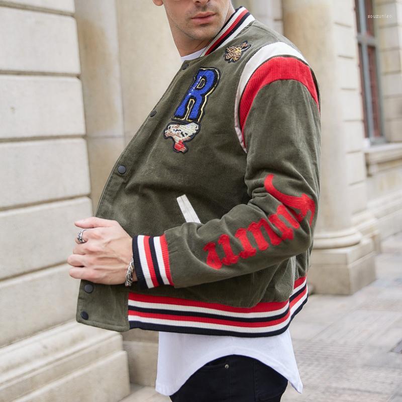 Men's Jackets Corduroy Jacket Coats Print Letter Patch Baseball Men Hip Hop Couple Streetwear Paillettes Stage DJ Club Bomber JacketMen's, Picture
Men's Jackets Corduroy Jacket Coats Print Letter Patch Baseball Men Hip Hop Couple Streetwear Paillettes Stage DJ Club Bomber JacketMen's, Picture