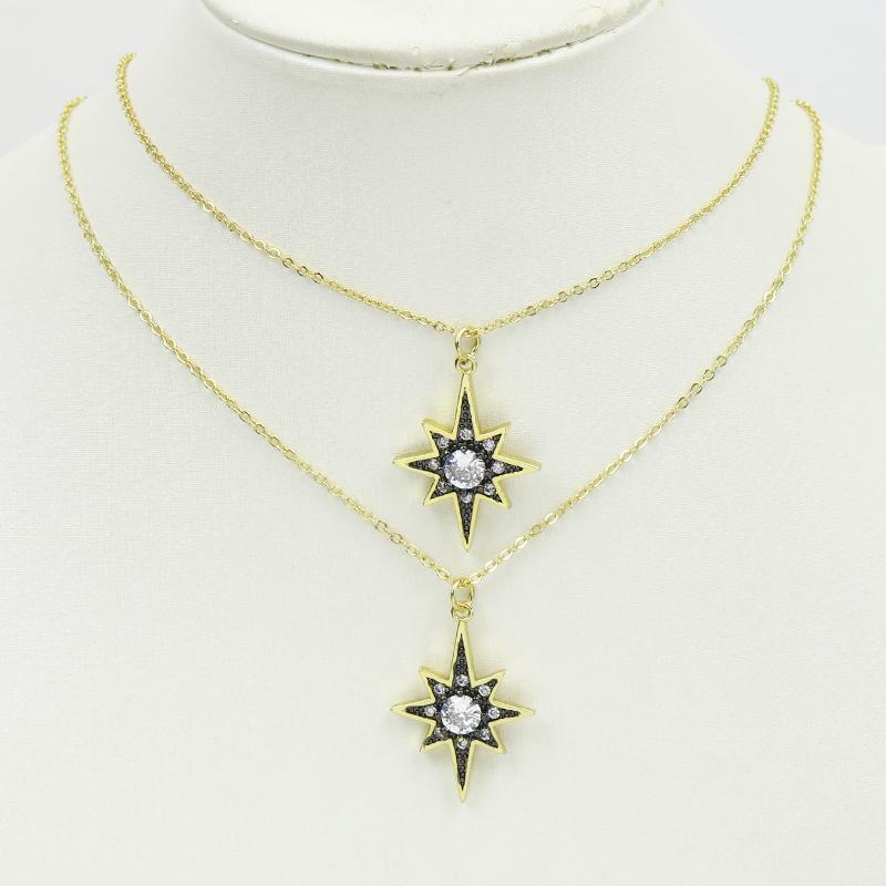 Chains Pcs Enamel Black Star Pendant Necklace 18K Gold Plated Jewelry Charms For Making 90237Chains
Chains Pcs Enamel Black Star Pendant Necklace 18K Gold Plated Jewelry Charms For Making 90237Chains