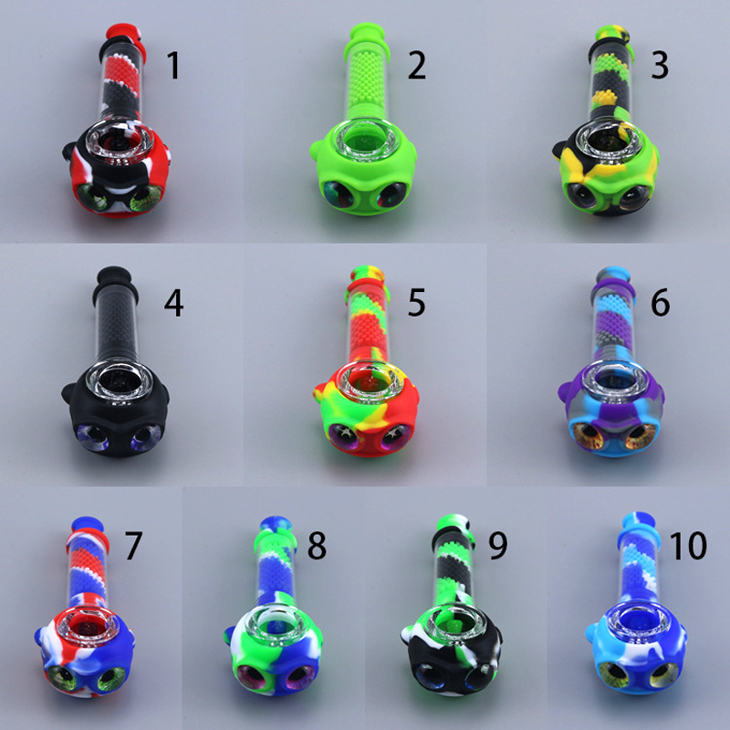 5.0inches Silicone Pipe Spoon Herb Tobacco Hand Pipes With Glass Bowl Filter Smoking Oil Burner For Dry Herb Smoke Accessories
5.0inches Silicone Pipe Spoon Herb Tobacco Hand Pipes With Glass Bowl Filter Smoking Oil Burner For Dry Herb Smoke Accessories