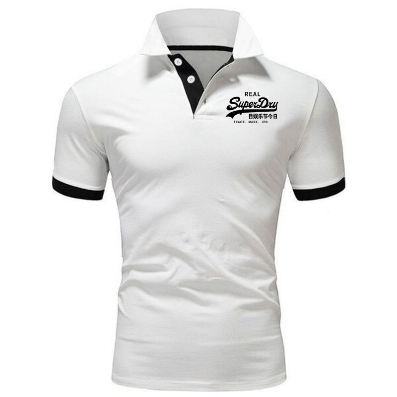 Polo Shirt Men Summer Stritching s Shorts Sleeve Business Clothes Luxury Tee Brand s 220606