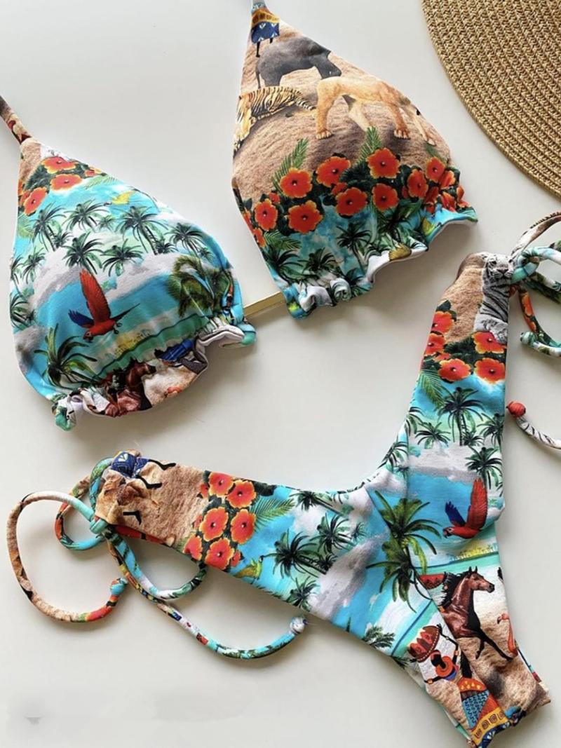 Women' Swimwear Women Swimsuit 2022 Sexy Print Bikini Set Push Up Bathing Suit Brazilian Biquini Beach Female Swim Wear Thong Bikinis, 5212
Women' Swimwear Women Swimsuit 2022 Sexy Print Bikini Set Push Up Bathing Suit Brazilian Biquini Beach Female Swim Wear Thong Bikinis, 5212
