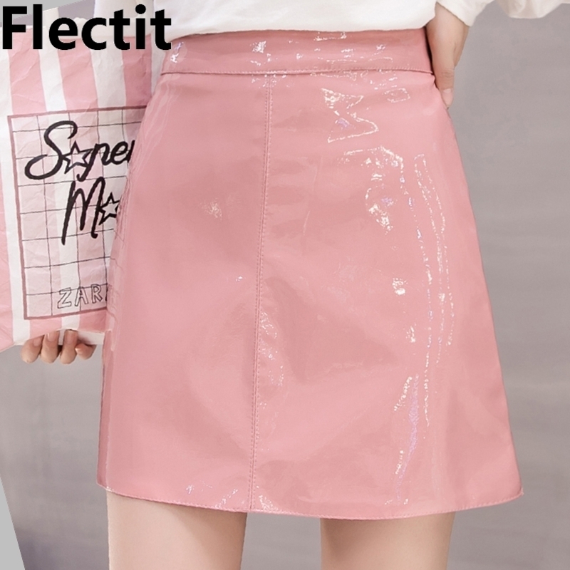 Flectit Black Pink Wet Look Faux Leather Skirt Women High Waist ALine Mini Latex Skirt Festival Party Club Vinyl Skirt Y200326, Blue
Flectit Black Pink Wet Look Faux Leather Skirt Women High Waist ALine Mini Latex Skirt Festival Party Club Vinyl Skirt Y200326, Blue