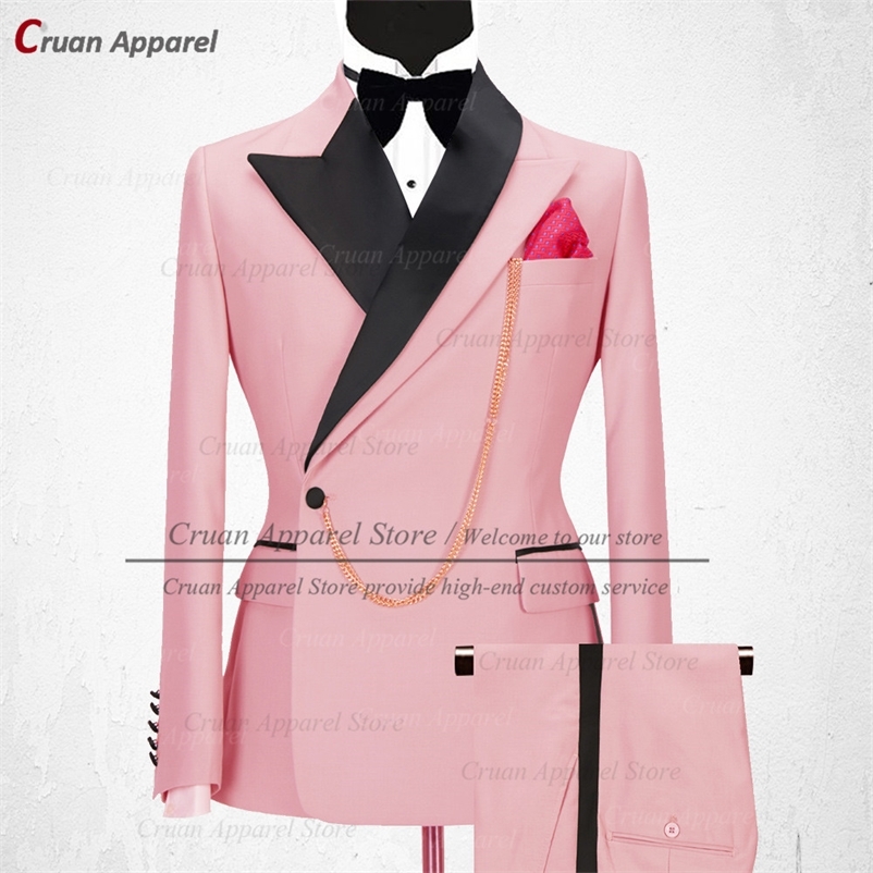 Men's Suits Blazers Latest Luxury Pink Mens Suit Set Slim fit Groomsmen Groom Wedding Dress Tuxedo Fashion Designs Party Stage Blazer Pants 2 Pieces 220826
Men's Suits Blazers Latest Luxury Pink Mens Suit Set Slim fit Groomsmen Groom Wedding Dress Tuxedo Fashion Designs Party Stage Blazer Pants 2 Pieces 220826