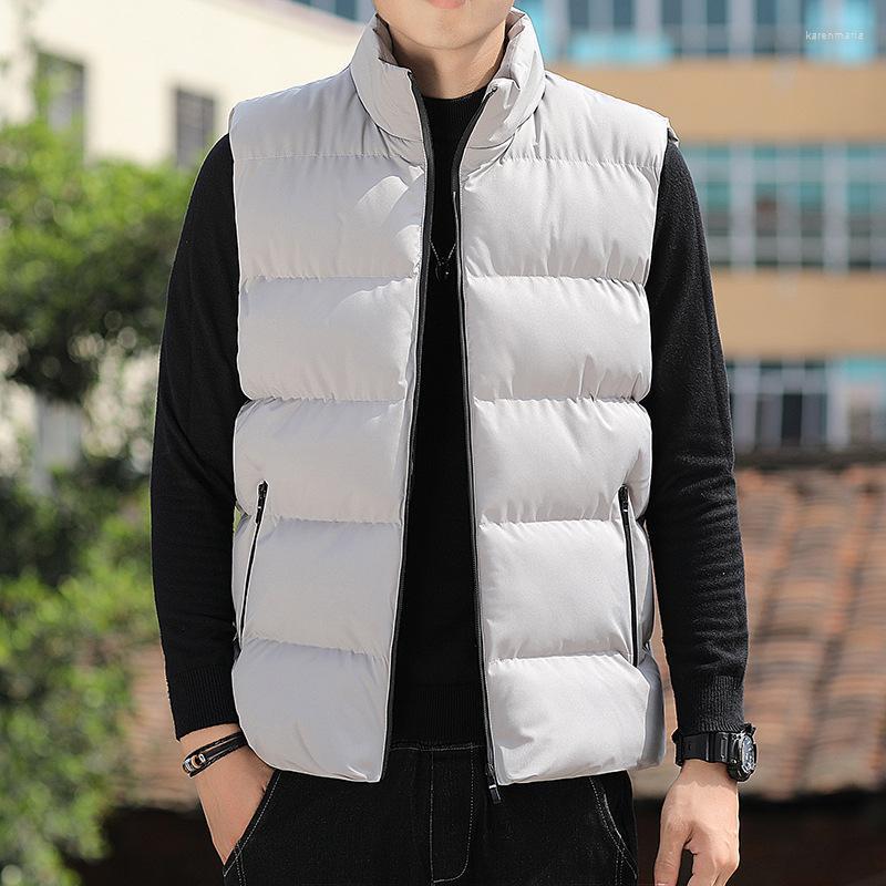 Men's Vests 2022 Mannen Herfst Winter Vest Effen Kleur Stand Kraag Casual Mouwloze Jas Katoen Jassen Maat Kare22, Black
Men's Vests 2022 Mannen Herfst Winter Vest Effen Kleur Stand Kraag Casual Mouwloze Jas Katoen Jassen Maat Kare22, Black