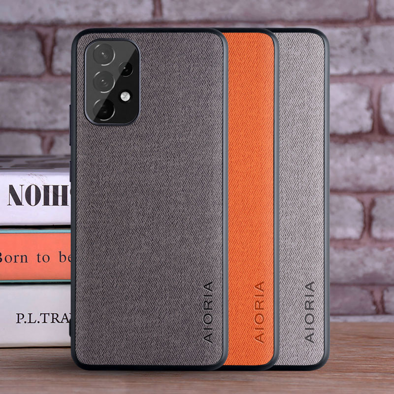 Cases for Samsung Galaxy A53 A73 A33 A23 A13 5G coque Luxury textile Leather skin phone cover case funda, Black
Cases for Samsung Galaxy A53 A73 A33 A23 A13 5G coque Luxury textile Leather skin phone cover case funda, Black