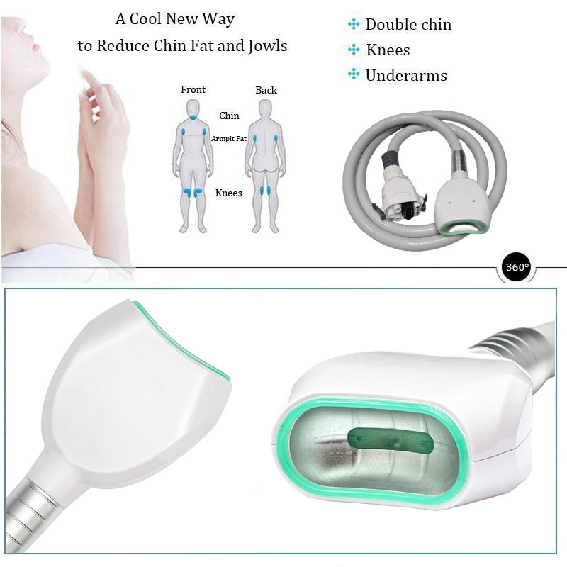 Cryolipolysis clinic weight loss fat freezing cryo body contouring 360 cryotherapy vacuum liposuction machine 5 handle