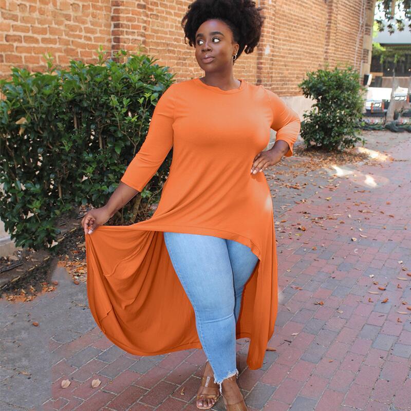 Women's Plus Size T-Shirt Women Tops Ladies Crew Neck Long Sleeve Stretchy Casual Solid Color Blouse T Shirt Femme Wholesale DropWomen's, Gray
Women's Plus Size T-Shirt Women Tops Ladies Crew Neck Long Sleeve Stretchy Casual Solid Color Blouse T Shirt Femme Wholesale DropWomen's, Gray