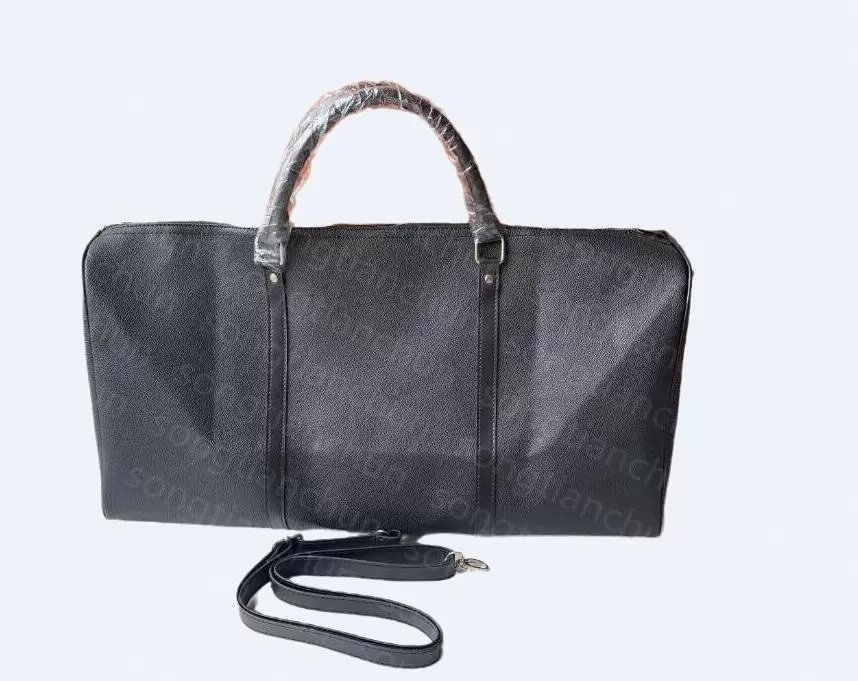 

Large capacity 55 cm duffel bags pu leather women travel handbag luxurys designers shoulder bag for men sport outdoor packs classic rolling