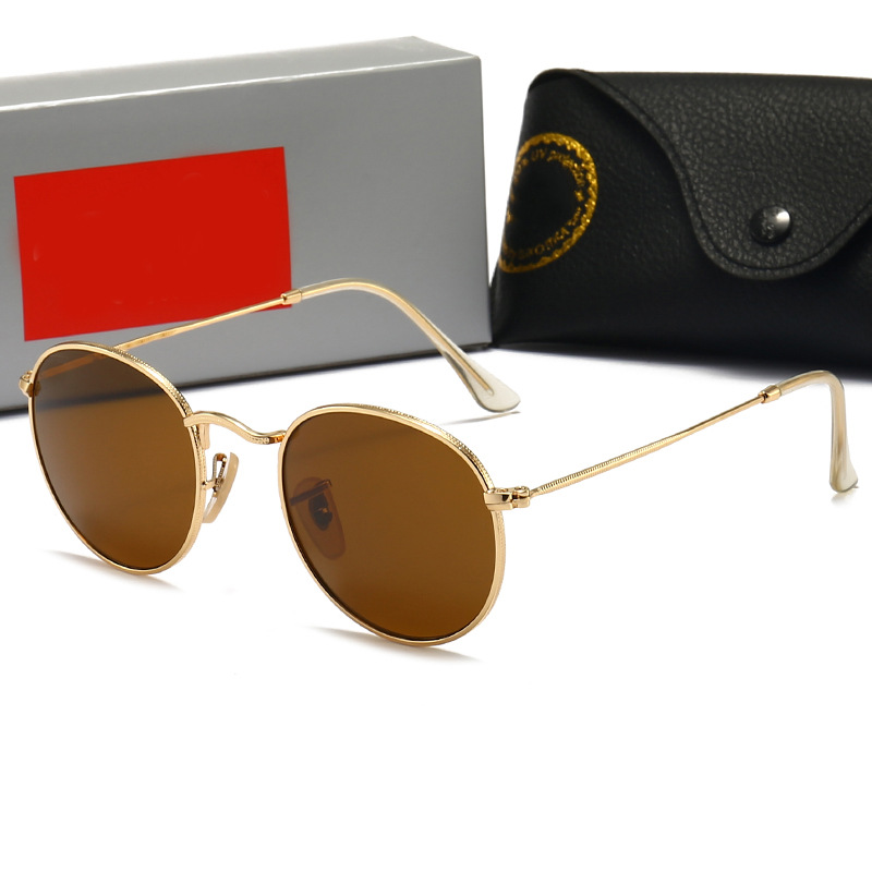 New Glass Luxury Sunglasses HD Color Film Mens and Womens Designer Sun Glasses Outdoor Driver's Mirror Travel Beach Goggle 3447 With Original Box