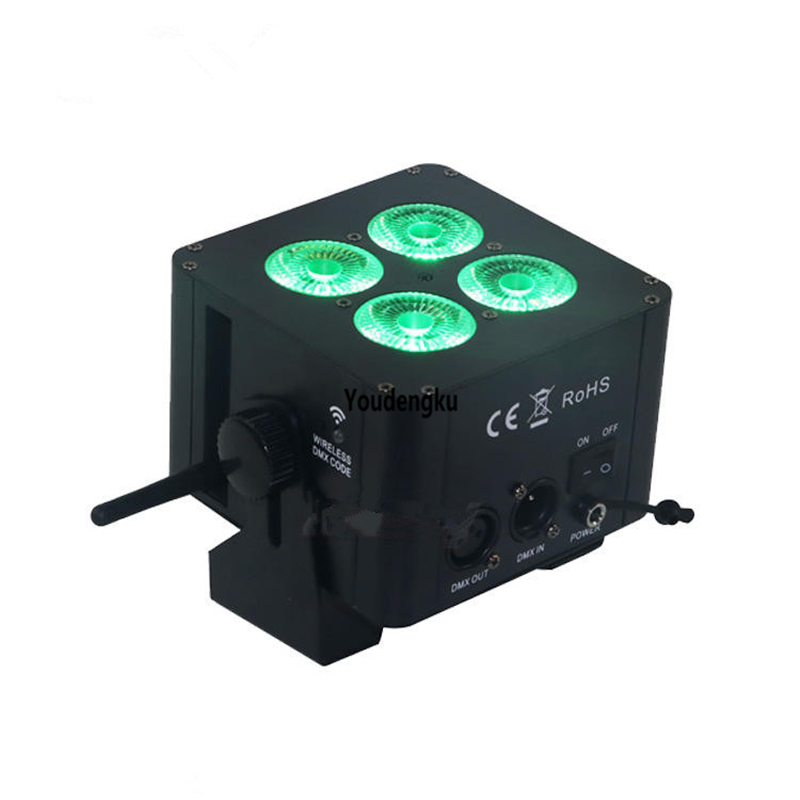 8pcs Wedding Parties wifi par led remote 4x18w rgbwa uv 6in1 battery wireless led battery mini par light for Event Show Concert