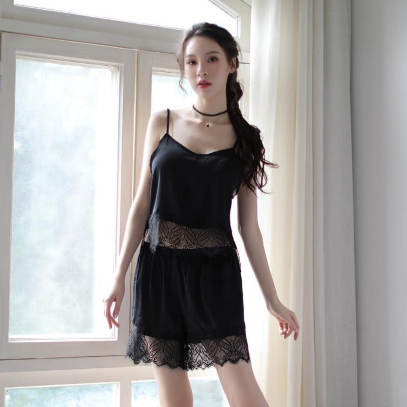 Men's Sleepwear And Shorts Pajama Set Women Short Underwear Sexy Nightwear Lingerie Pajamas For 4x SetMen's, Black
Men's Sleepwear And Shorts Pajama Set Women Short Underwear Sexy Nightwear Lingerie Pajamas For 4x SetMen's, Black