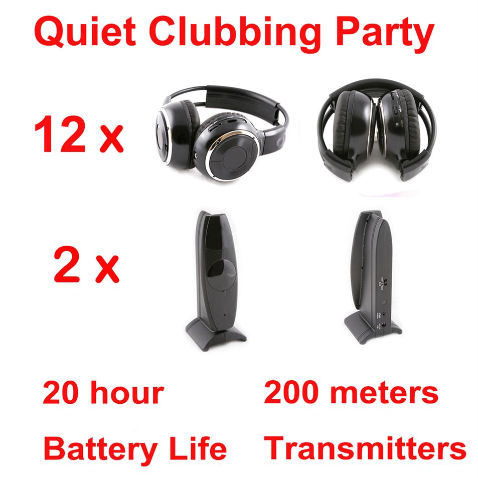 200m Silent Disco complete system black folding wireless headphones - Quiet Clubbing Party Bundle Including 12 Foldable Headsets a318l
200m Silent Disco complete system black folding wireless headphones - Quiet Clubbing Party Bundle Including 12 Foldable Headsets a318l