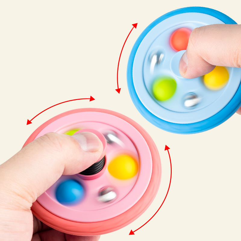 Fidget Toys New Escape Tire Bouncing Gyro Fingertip Gyro Foreign Trade Finger Decompression Puzzle Toy Wholesale