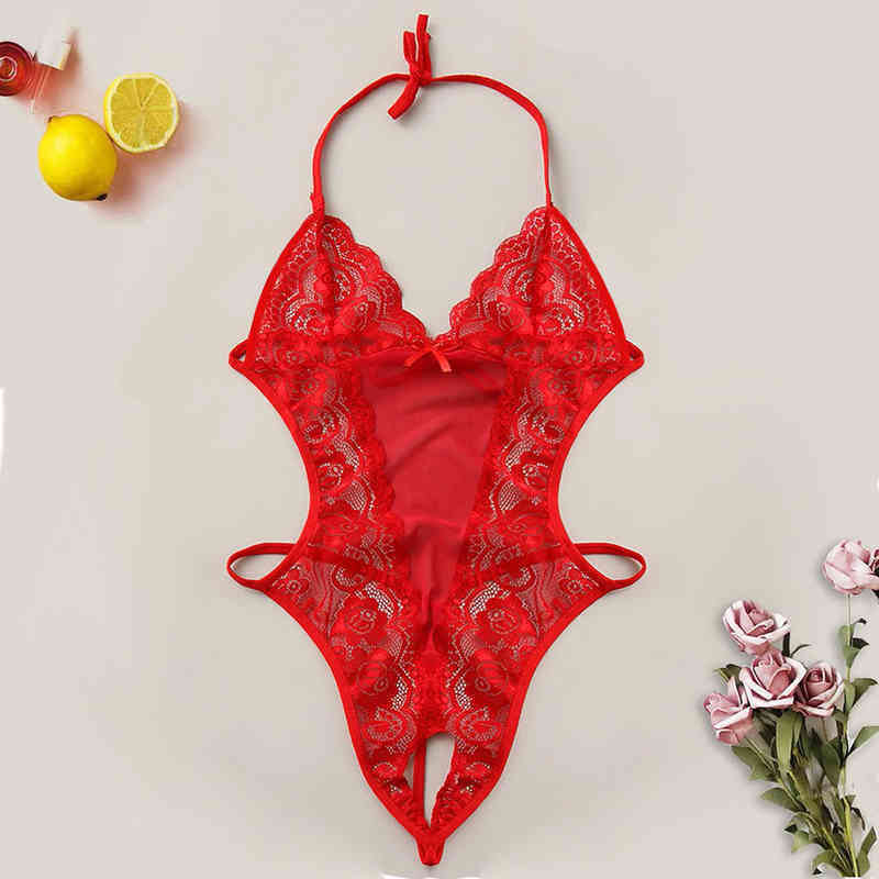 Nxy Sexy Underwear Women Sexy Lace Lingerie Babydoll Corset Crotchless Backless Underwear Erotic Lenceria Mujer Plus Size s 2xl Costumes 0401