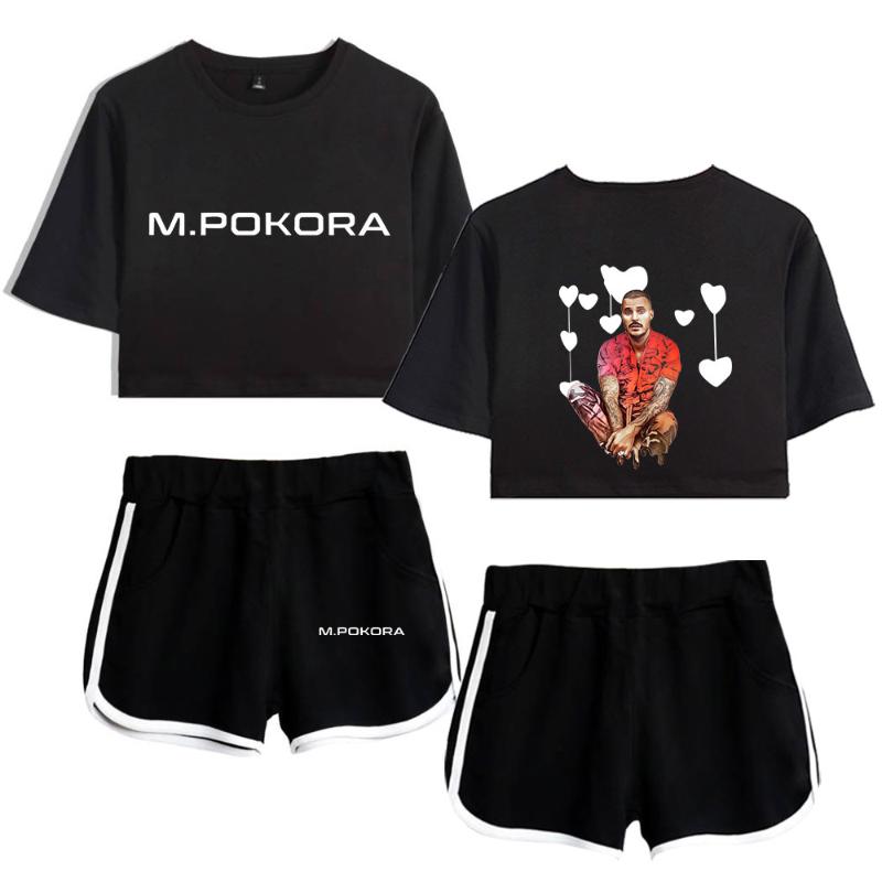Women's T-Shirt Luxury M. Pokora MaPokora Print T-shirts Shorts Pants Dew Navel Short Sleeve Suits Beautiful Girls Sexy Two Pieces Sets, As picture
Women's T-Shirt Luxury M. Pokora MaPokora Print T-shirts Shorts Pants Dew Navel Short Sleeve Suits Beautiful Girls Sexy Two Pieces Sets, As picture