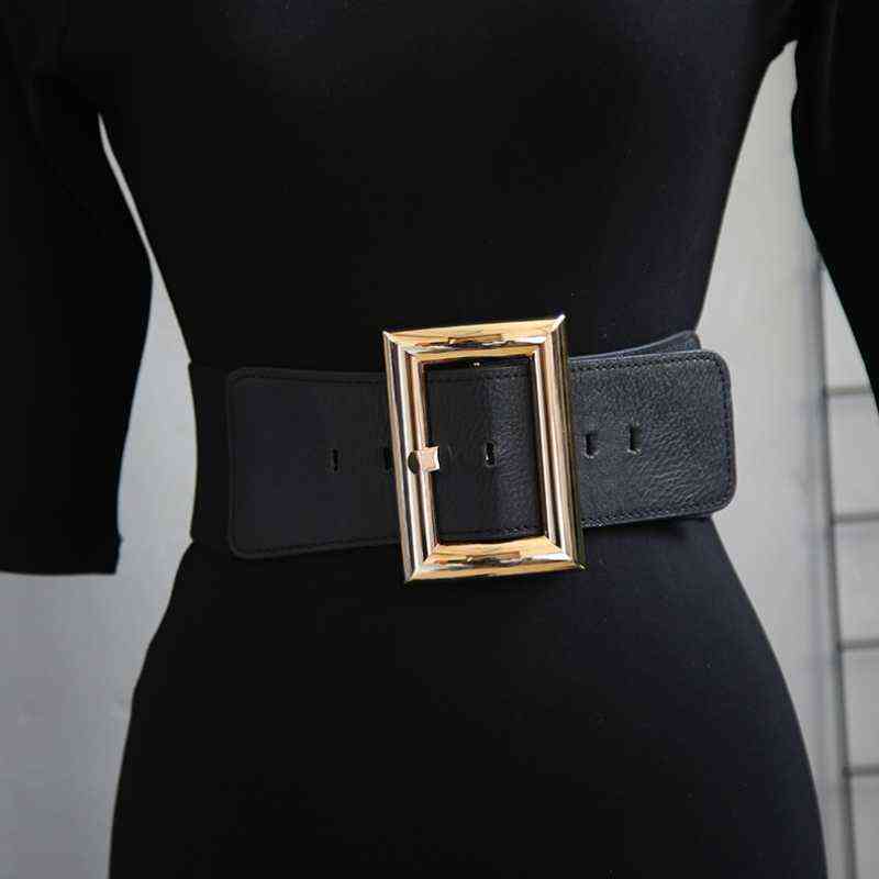 2022 Women039s Belt Coat Square Buckle Elastic Belt Crocodile Pattern Luxury Design wide stretch belt, Black
2022 Women039s Belt Coat Square Buckle Elastic Belt Crocodile Pattern Luxury Design wide stretch belt, Black