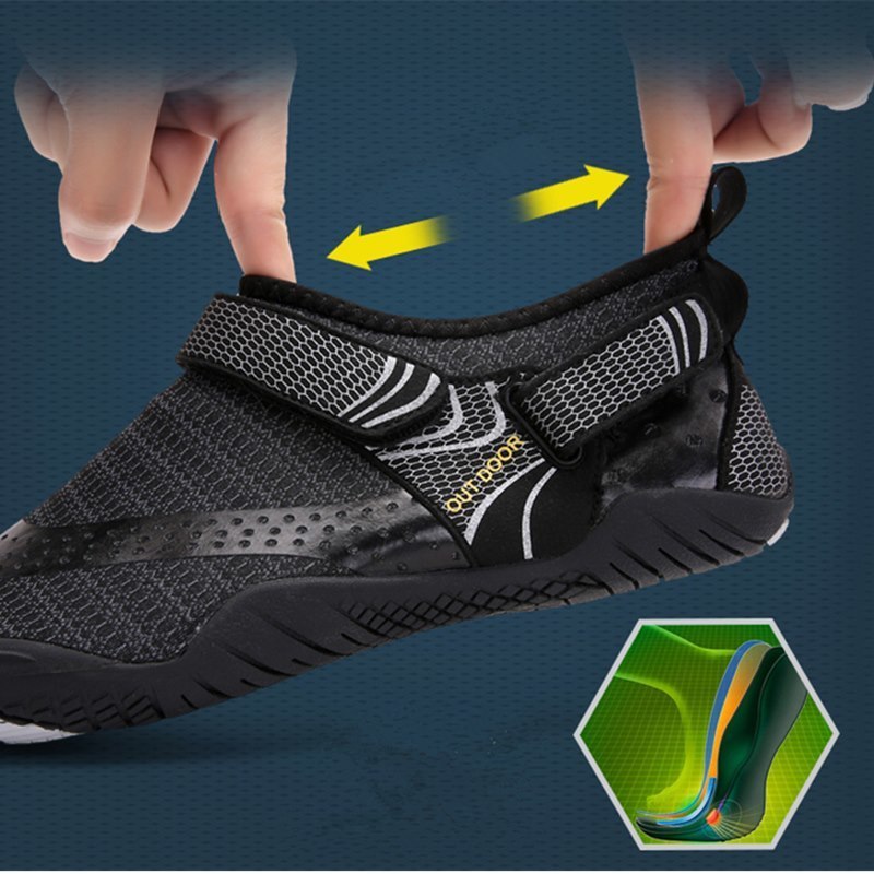 Rubber Outdoor Barefoot Surfing Water Shoes Elastic Quick Dry Breathable Non Slip Beach Barefoot Women Men Sandals Wading Shoes 220412