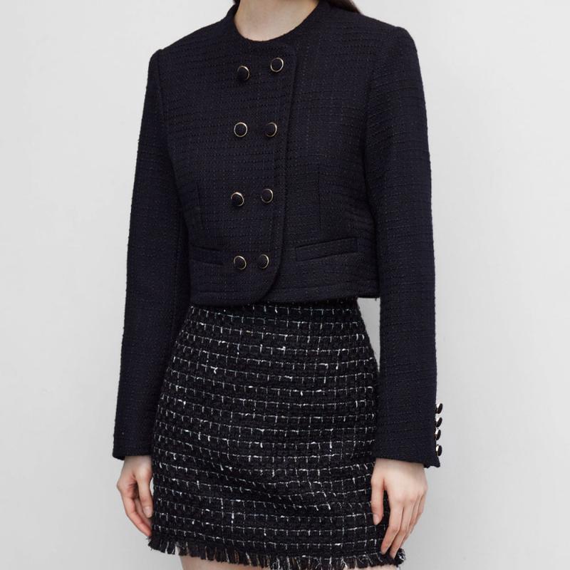 Women' Jackets DiYiG WOMAN 2022 Ladies Retro Style Temperament Plaid Round Neck Jacket Casual Double-breasted Chic Top Mujer, Black
Women' Jackets DiYiG WOMAN 2022 Ladies Retro Style Temperament Plaid Round Neck Jacket Casual Double-breasted Chic Top Mujer, Black