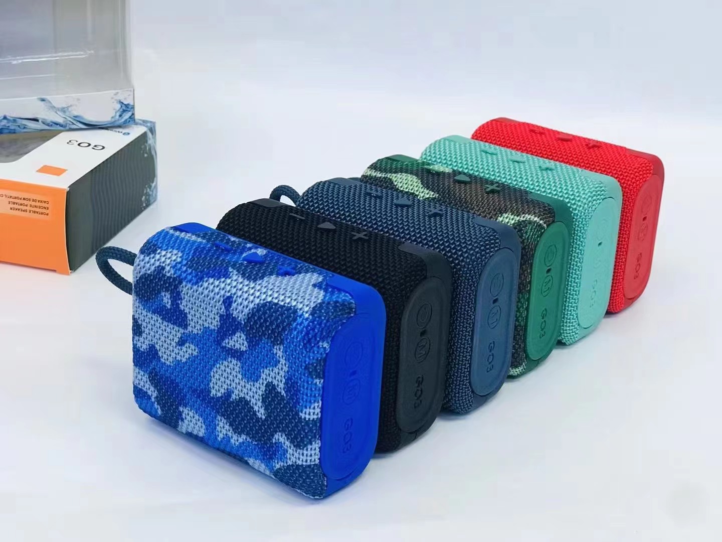 Top quality GO3 Bluetooth Speaker Wireless Portable Speaker Waterproof Harman JHL Mini Subwoofer Speakers with Microphone 2025 Newest
