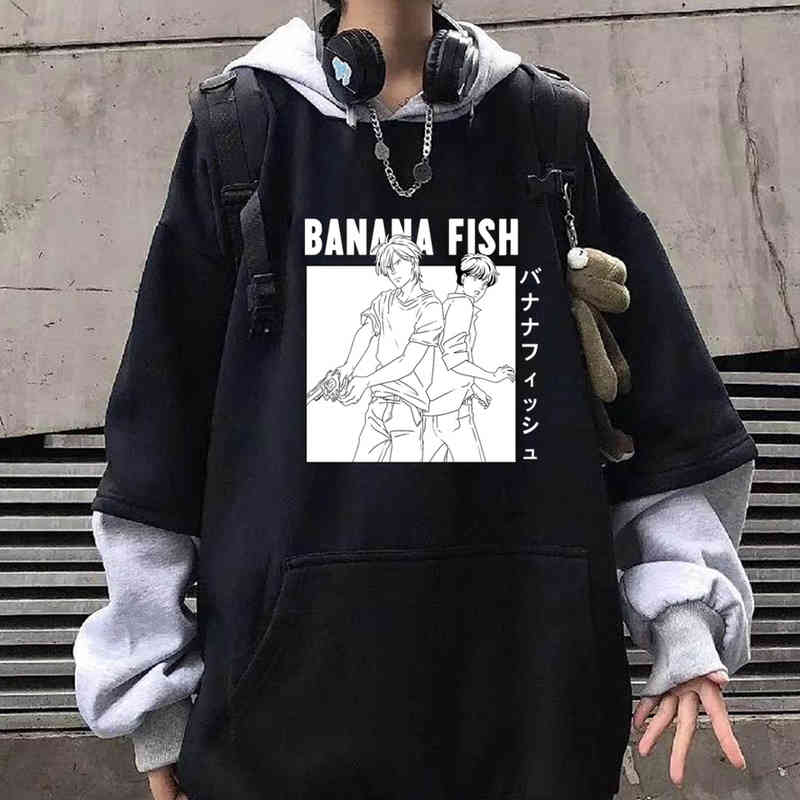 Anime Banana Fish Ash Lynx Printed Hoodie Harajuku Casual Long Sleeve Sudaderas Con Capucha, Black
Anime Banana Fish Ash Lynx Printed Hoodie Harajuku Casual Long Sleeve Sudaderas Con Capucha, Black