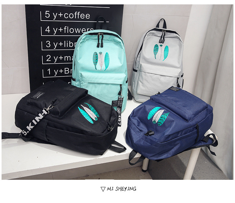 Luxury Designer Bags School Backpack Middle School Bag Shoulder Backpacks Sports Korean Leisure Fashion Leaf 3 Colors, Blue
Luxury Designer Bags School Backpack Middle School Bag Shoulder Backpacks Sports Korean Leisure Fashion Leaf 3 Colors, Blue