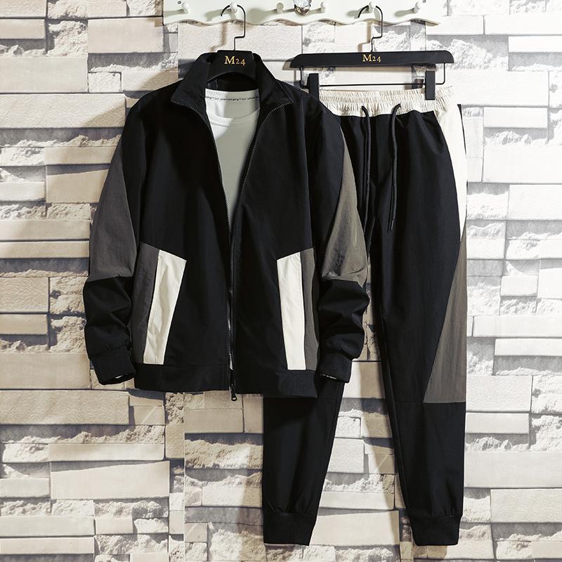 Men's Tracksuits Fashion Spring Autumn Men's Casual Sweatpants Long Sleeve Coat 2 Pieces Set Mixed Color Size S-4xl A13Men's, Black
Men's Tracksuits Fashion Spring Autumn Men's Casual Sweatpants Long Sleeve Coat 2 Pieces Set Mixed Color Size S-4xl A13Men's, Black