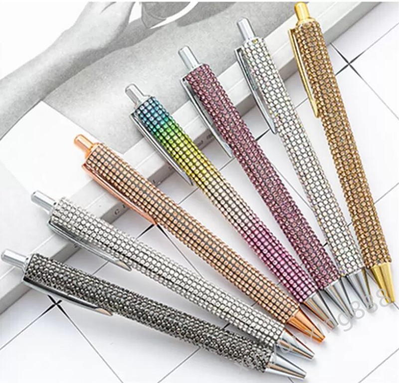 14color Rhinestone Bling Metal Ballpoint Pens Black Ink Medium Point 1mm Gift Pen for Christmas Wedding Birthday, As pic
14color Rhinestone Bling Metal Ballpoint Pens Black Ink Medium Point 1mm Gift Pen for Christmas Wedding Birthday, As pic