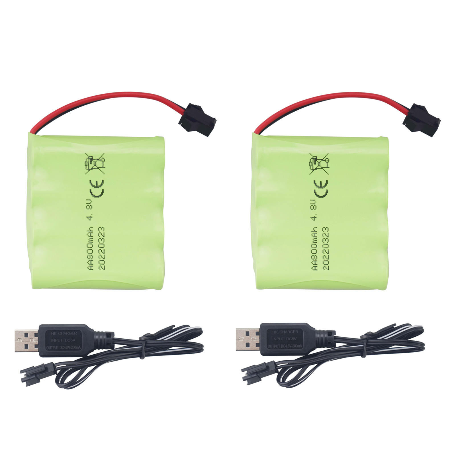2PCS 4.8V 800mAh SM-2P Plug Rechargeable Battery; RC Truck; Stunt Car; Excavator Toy Vehicle Battery And USB Charging Cable
2PCS 4.8V 800mAh SM-2P Plug Rechargeable Battery; RC Truck; Stunt Car; Excavator Toy Vehicle Battery And USB Charging Cable