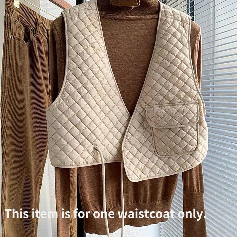 Women's Vests Women Winter Quilted Padded Waistcoat Pocket Rhombus Sleeveless Jacket Korean Style Plaid Vest Luci22
Women's Vests Women Winter Quilted Padded Waistcoat Pocket Rhombus Sleeveless Jacket Korean Style Plaid Vest Luci22