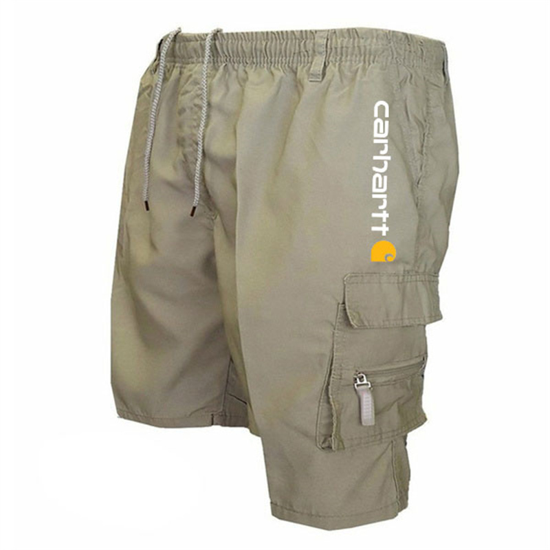 Pantalones Cortos De Hombre Mens Summer Cargo Shorts Straight Cotton Thin Breathable Knee Solid Half Casual Pockets Pants 220614