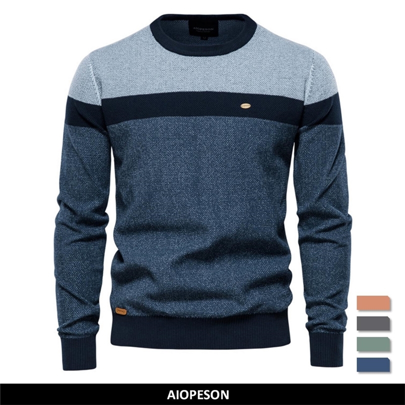AIOPESON Spliced Cotton Sweater Men Casual Oneck High Quality Pullover Knitted Sweaters Male Winter Brand Mens Sweaters 220811, Y183-coffee
AIOPESON Spliced Cotton Sweater Men Casual Oneck High Quality Pullover Knitted Sweaters Male Winter Brand Mens Sweaters 220811, Y183-coffee