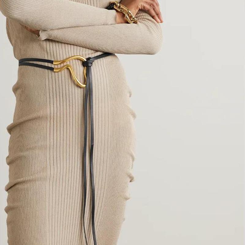 Belts Fashion Geometric Shape Gilt Matte Buckle Waist Rope Lengthening Knot Random Cowhide Belt String Leather Seal, White
Belts Fashion Geometric Shape Gilt Matte Buckle Waist Rope Lengthening Knot Random Cowhide Belt String Leather Seal, White