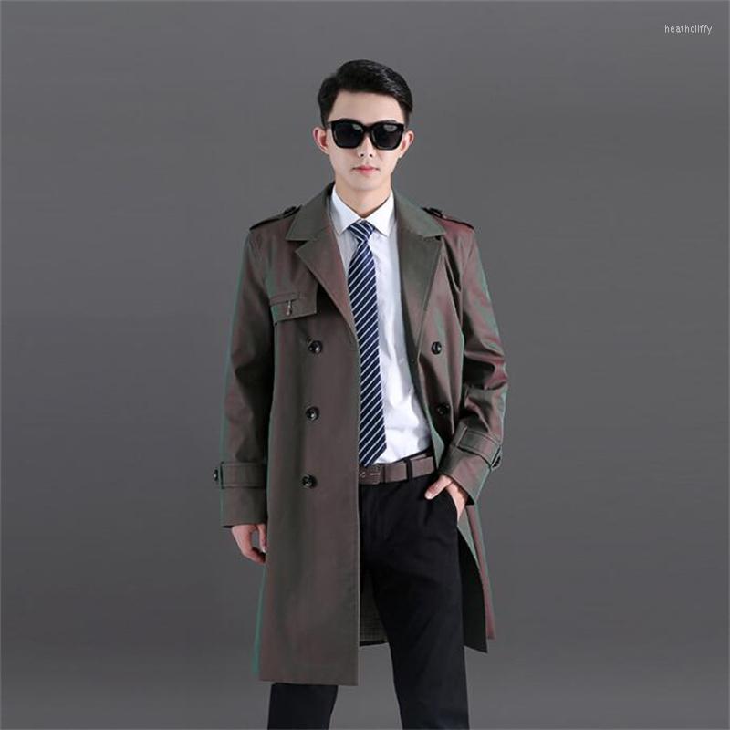 Men' Trench Coats Men' Mid-length Coat Suit Collar Double-breasted Slim Clothes Autumn Winter Thicken Warm Black Khaki FashionMen
Men' Trench Coats Men' Mid-length Coat Suit Collar Double-breasted Slim Clothes Autumn Winter Thicken Warm Black Khaki FashionMen