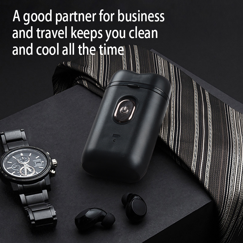 Men's Electric Shaver Double head Dry Wet Beard Trimmer Fully Washable Smart Rechargeable Face Waterproof Razor Steel HIENA 220624