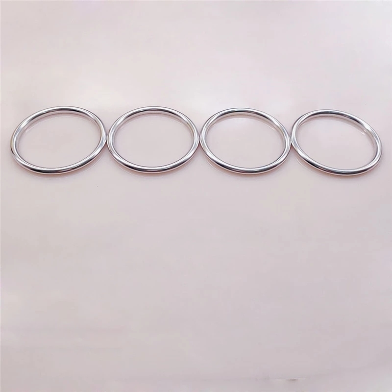 Car Accessories Parts 4Pcs For Audi A1 2010-2017 Aluminium Alloy Air Outlet Sticker Instrument Panel Air Outlet Decoration Ring