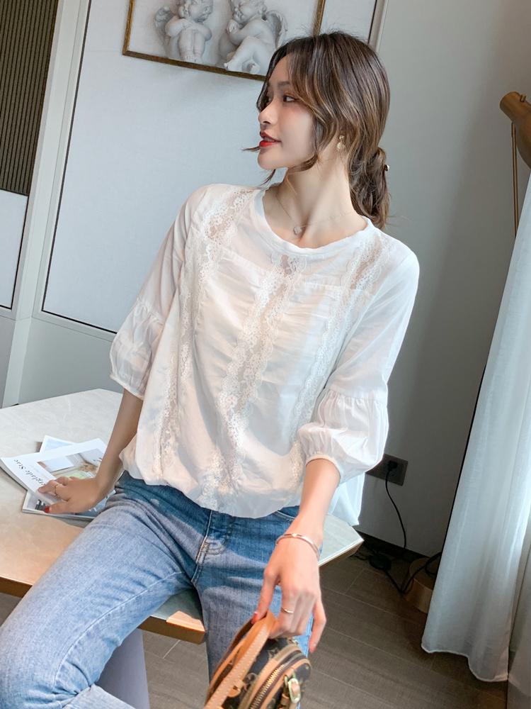 Women' Blouses & Shirts Chiffon Korea Blouse Pullover Women Elegant White Long Sleeve T Shirt Casual Koszula Damska Elegancka BG50BS
Women' Blouses & Shirts Chiffon Korea Blouse Pullover Women Elegant White Long Sleeve T Shirt Casual Koszula Damska Elegancka BG50BS