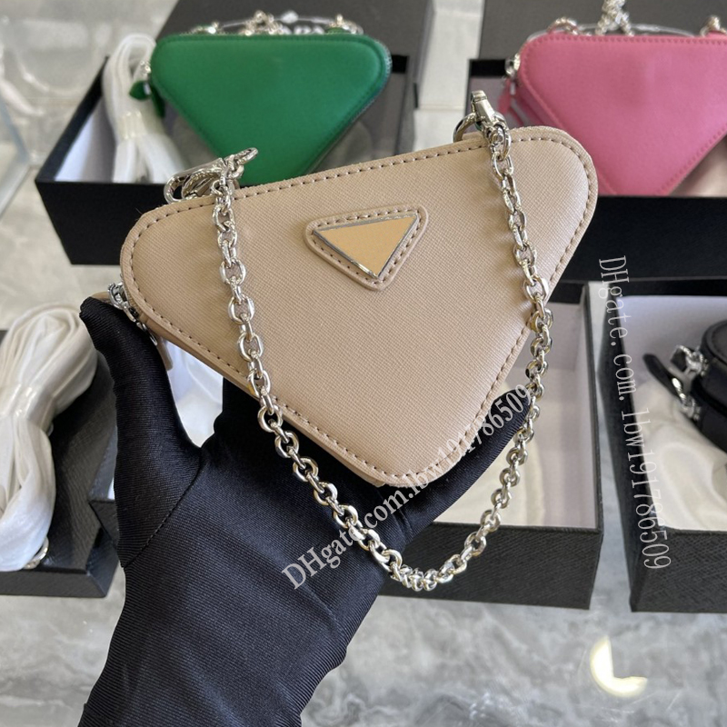 2022 Triangle Designer Bags leather Women Luxurys Chains Crossbody Bag Triangles Letters Fashion Shoulder Bags Double zip fold high quality handbag 5 color with Box, Black
2022 Triangle Designer Bags leather Women Luxurys Chains Crossbody Bag Triangles Letters Fashion Shoulder Bags Double zip fold high quality handbag 5 color with Box, Black