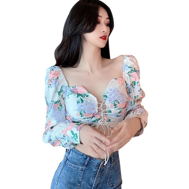 Women's Blouses & Shirts Women Sexy Hollow Puff Sleeves Fall Arrival Long Sleeve Ladies Floral Shirt Tops
Women's Blouses & Shirts Women Sexy Hollow Puff Sleeves Fall Arrival Long Sleeve Ladies Floral Shirt Tops