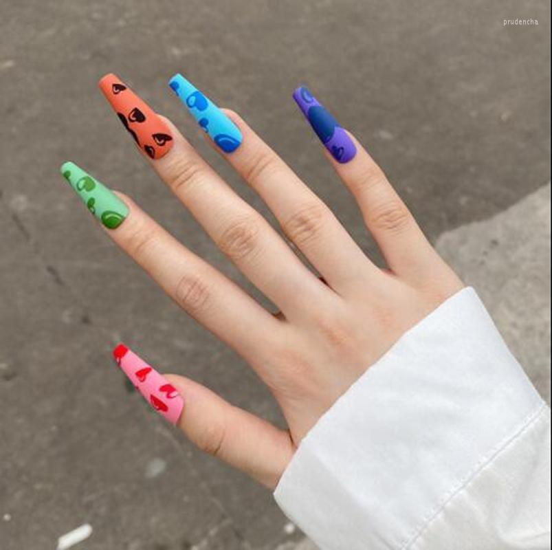 False Nails Candy Color Love Design Long Coffin Ballerina Wearable Fake Nail Full Cover Tips 24pcs Artificial Manicure Art Prud22
False Nails Candy Color Love Design Long Coffin Ballerina Wearable Fake Nail Full Cover Tips 24pcs Artificial Manicure Art Prud22