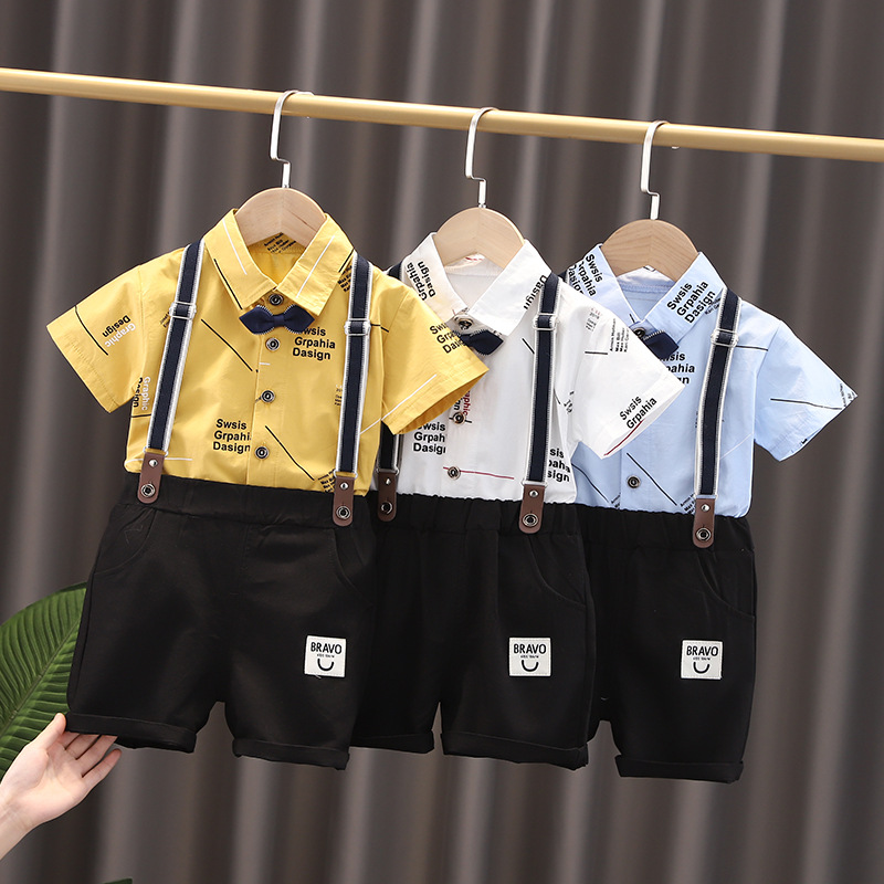 Summer Children Clothes Formal Short-Sleeve Shirt + Pants 2Pcs Clothing Sets For Kids Baby Boys Birthday Suits, Blue
Summer Children Clothes Formal Short-Sleeve Shirt + Pants 2Pcs Clothing Sets For Kids Baby Boys Birthday Suits, Blue