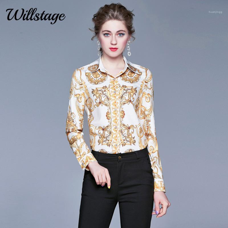 Willstage Printed Shirt Women Golden Pattern Blouse Button Long Sleeve 2022 Autumn Winter Formal Tops Office Ladies Wear Women's Blouses & S, Yellow
Willstage Printed Shirt Women Golden Pattern Blouse Button Long Sleeve 2022 Autumn Winter Formal Tops Office Ladies Wear Women's Blouses & S, Yellow
