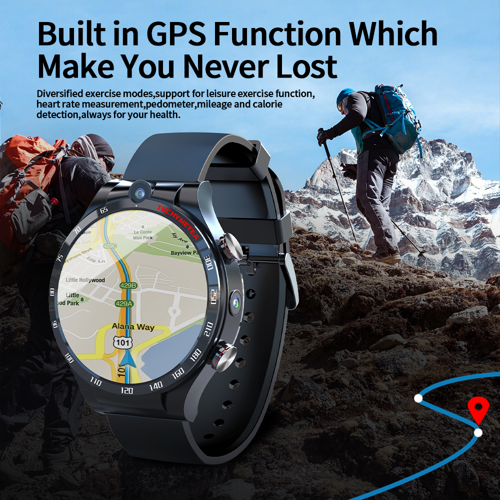 Factory Price phone Watch Smart Watches Waterproof 4G Smart Watch Dual Camera Full Round Touch 4G Smartwatches Men 4G 128G GPS Watch